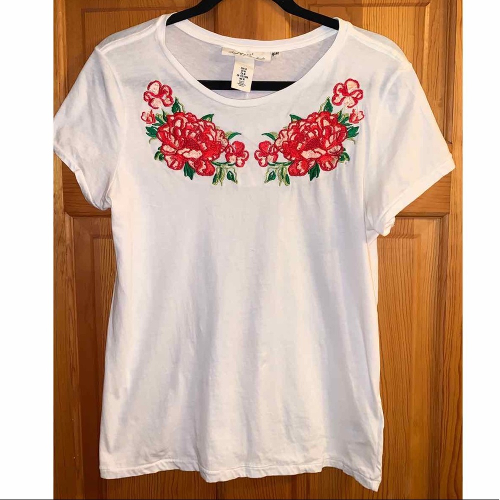 H&M Embroidered T-Shirt